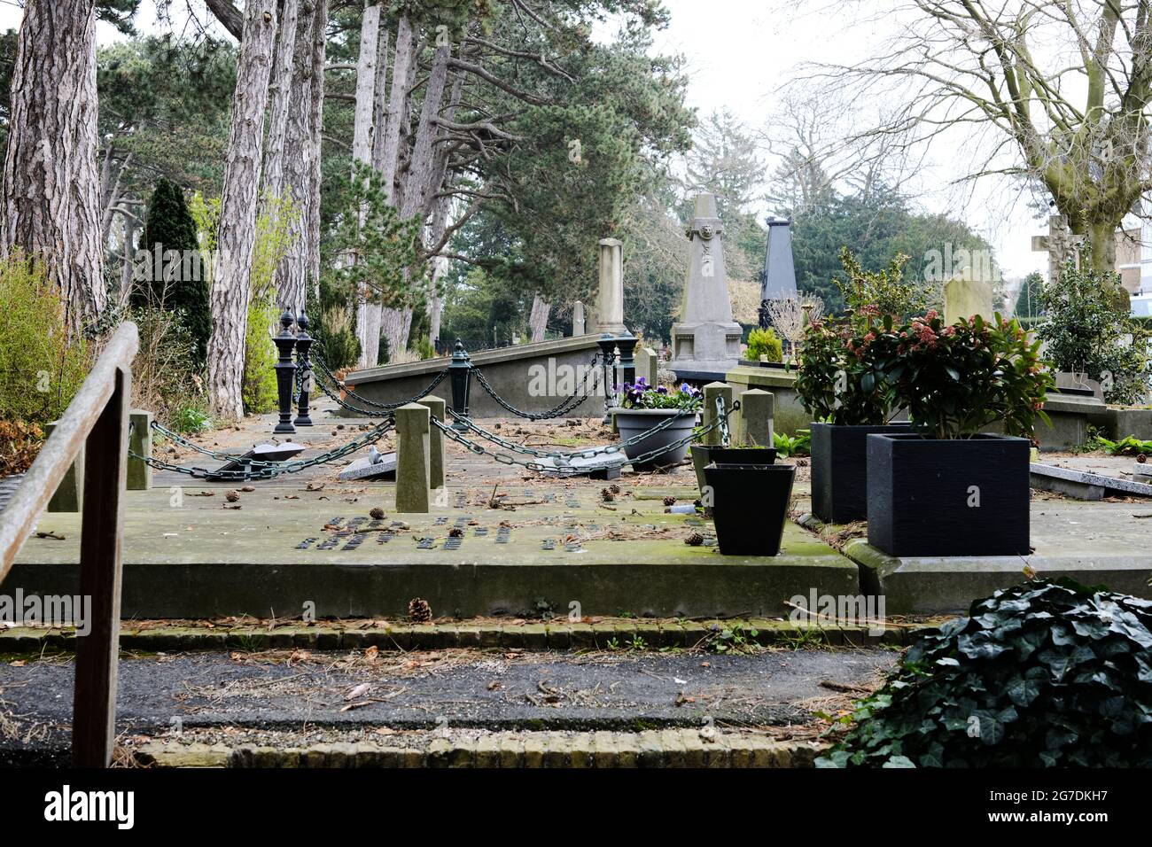 Allgemeiner Friedhof in Den Haag, Niederlande Stockfoto