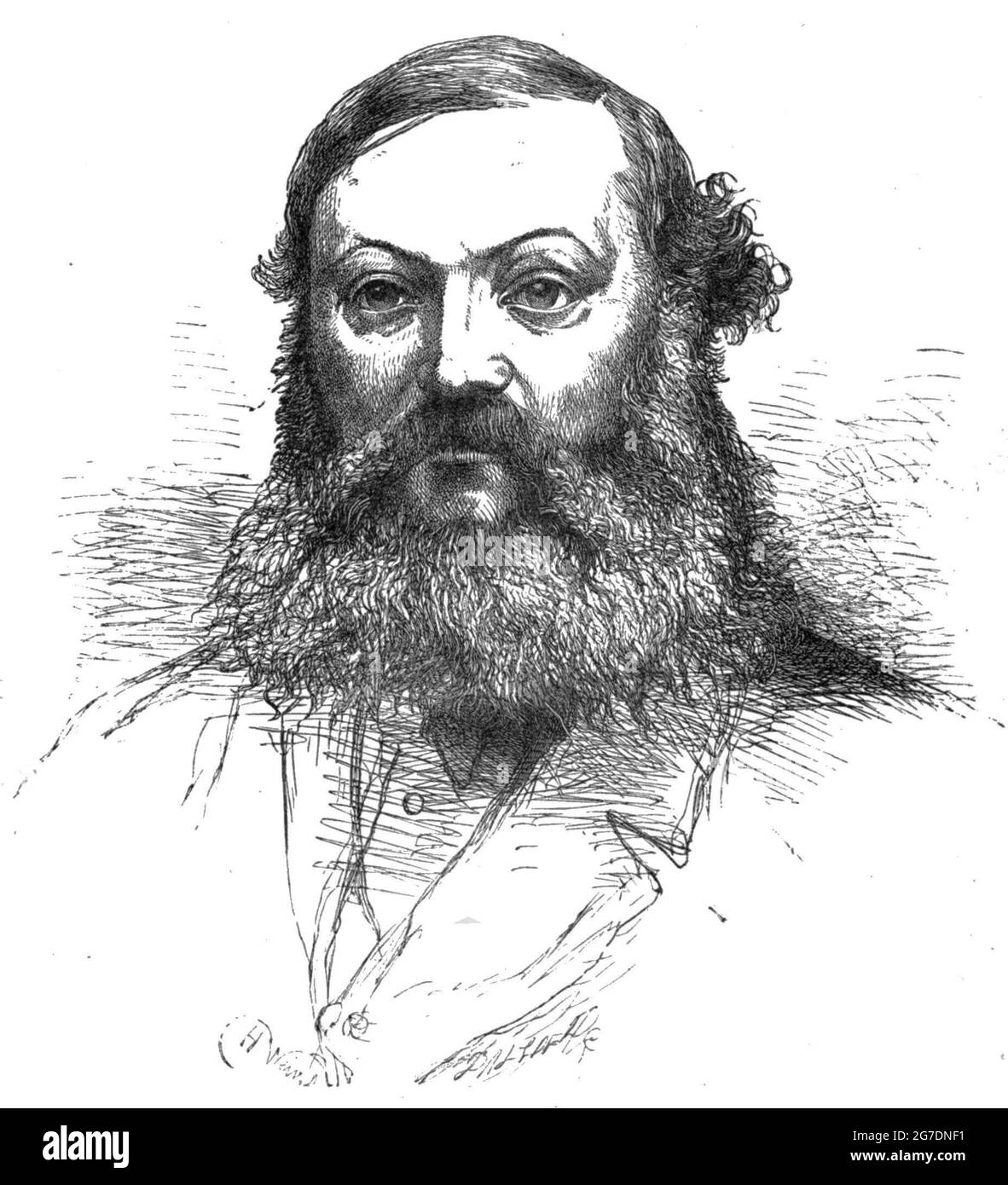 MARK ANTONY LOWER (1813–1876) war ein Sussex-Historiker und Lehrer Stockfoto
