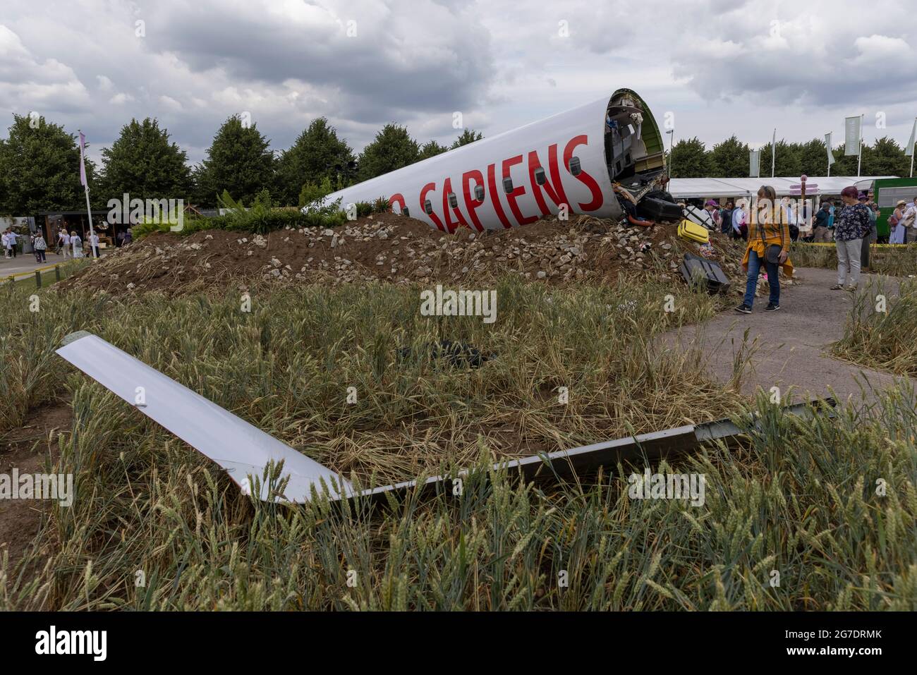 Felicity O'Rourke's „Extinction“ Garden beim RHS Hampton Court Palace Garden Festival 2021, London Borough of Richmond upon Thames, Großbritannien Stockfoto