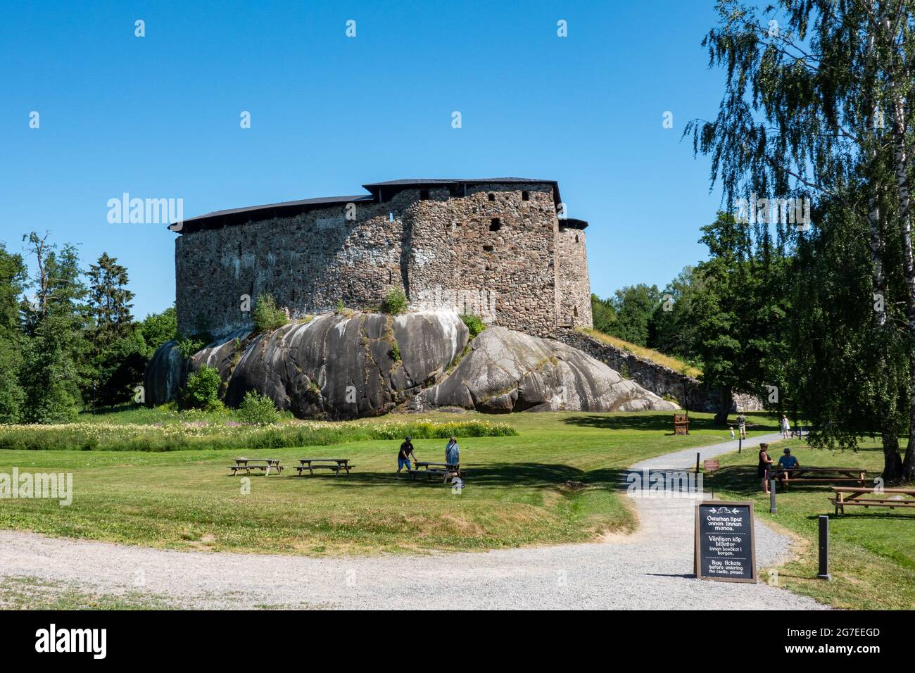 Mittelalterliche Burg Raseborg in Raasepori, Finnland Stockfoto