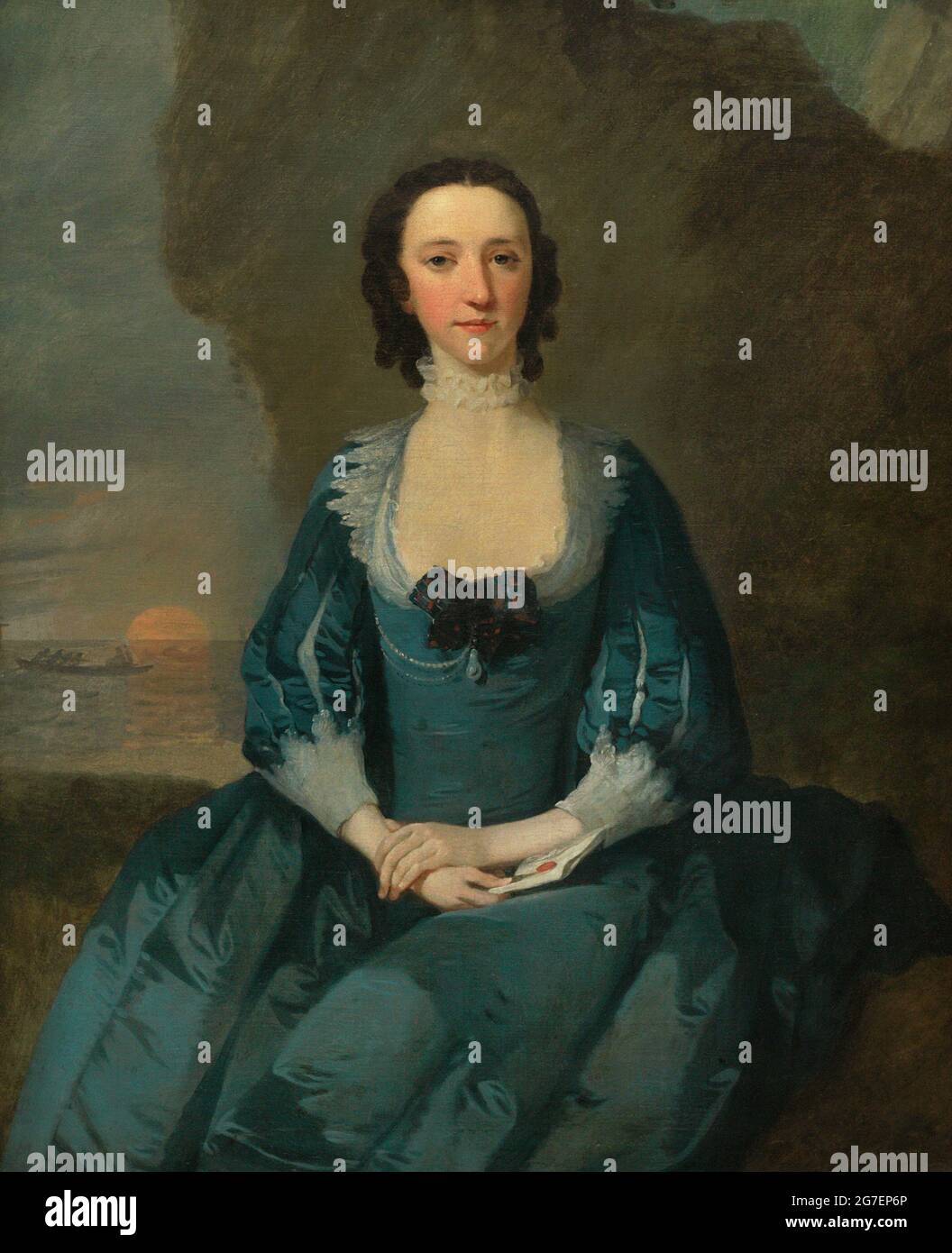 Flora Macdonald (1722-1790). Schottische Jacobite-Heldin. Porträt von Richard Wilson im Jahr 1747 (1714-1782). Öl auf Leinwand (117 x 93,3 cm). National Portrait Gallery. London, England, Vereinigtes Königreich. Stockfoto