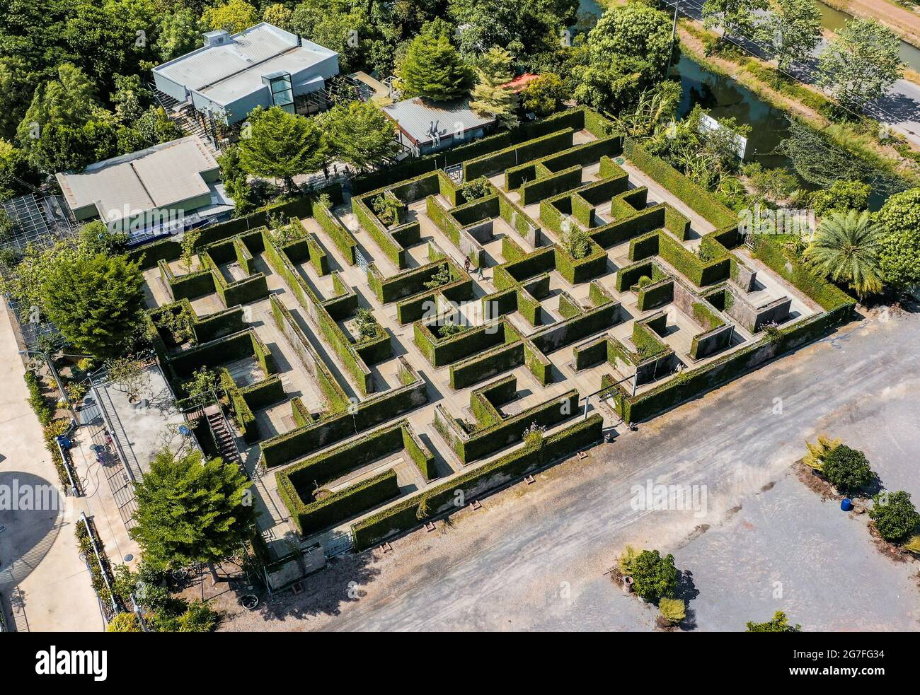 Secret Space Maze in Ratchaburi, Thailand Stockfoto