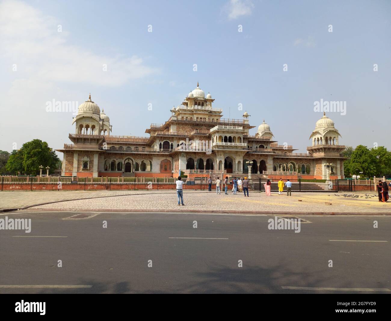Albert Hall Museum befindet sich in Jaipur, Rajasthan, Indien Stockfoto