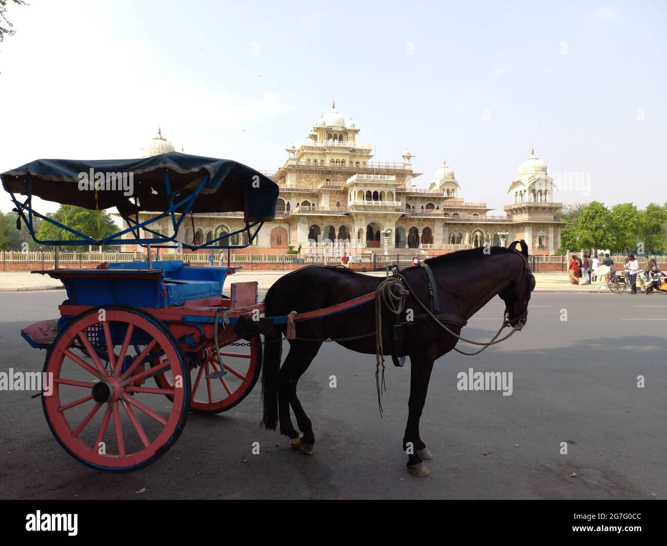 Albert Hall Museum befindet sich in Jaipur, Rajasthan, Indien Stockfoto