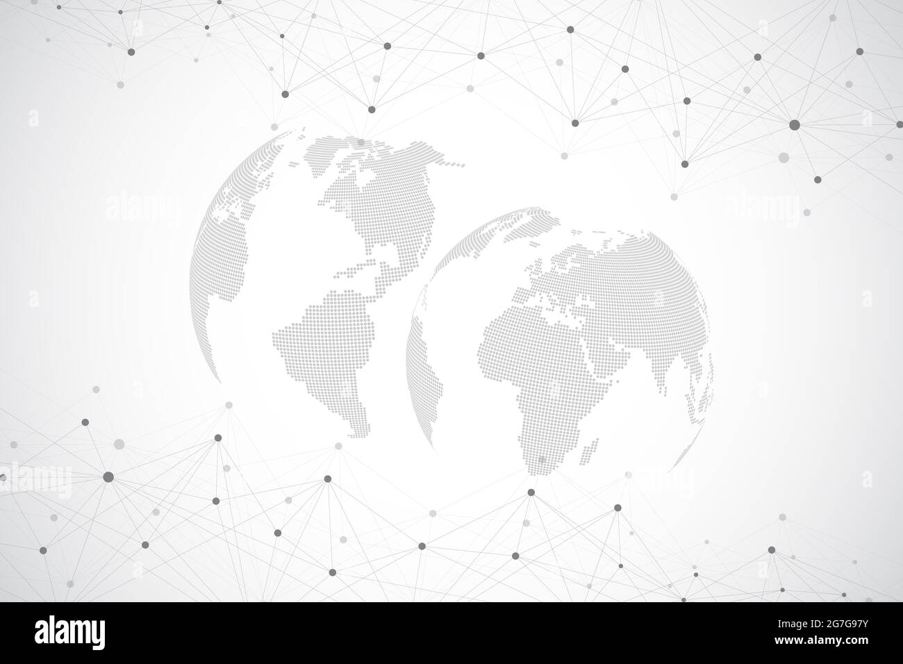 Weltkarte mit globalem Technologienetzwerk-Konzept. Digitale Datenvisualisierung. Linien Plexus. Big Data-Hintergrundkommunikation. Wissenschaftlich Stockfoto Weltkarte mit globalem Technologienetzwerk-Konzept. Digitale Datenvisualisierung. Linien Plexus. Big Data-Hintergrundkommunikation. Wissenschaftlich Stockfoto