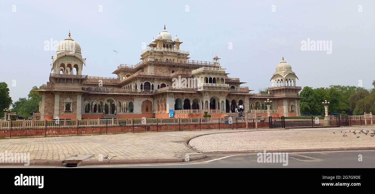 Albert Hall Museum befindet sich in Jaipur, Rajasthan, Indien Stockfoto
