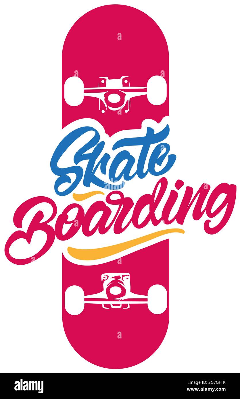 Skate Boarding das Leben ist eine Menge mit Skateboarding. Das Leben ist kurze Fahrt lang Stockfoto