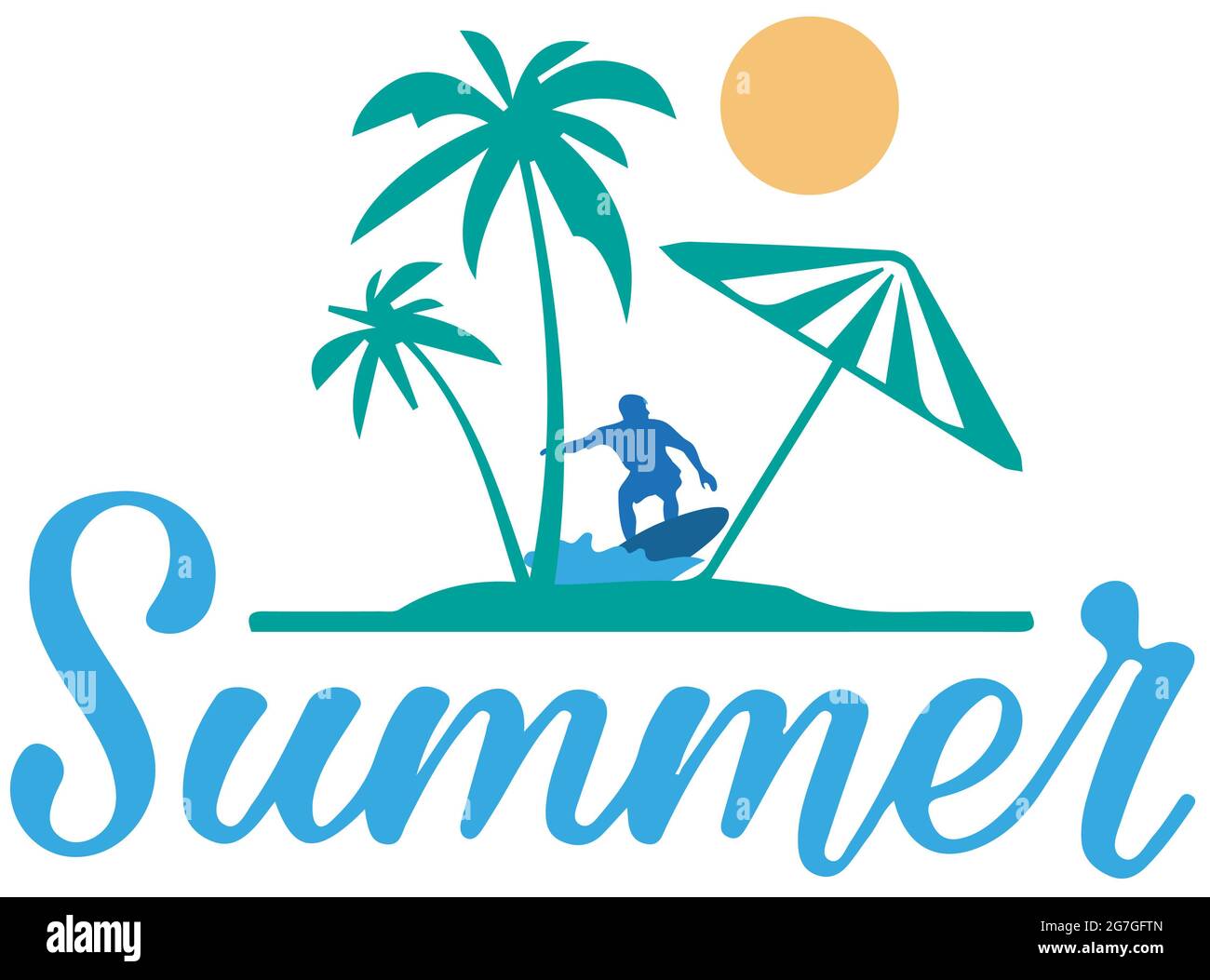 Sommerzeit Strandzeit Stockfoto