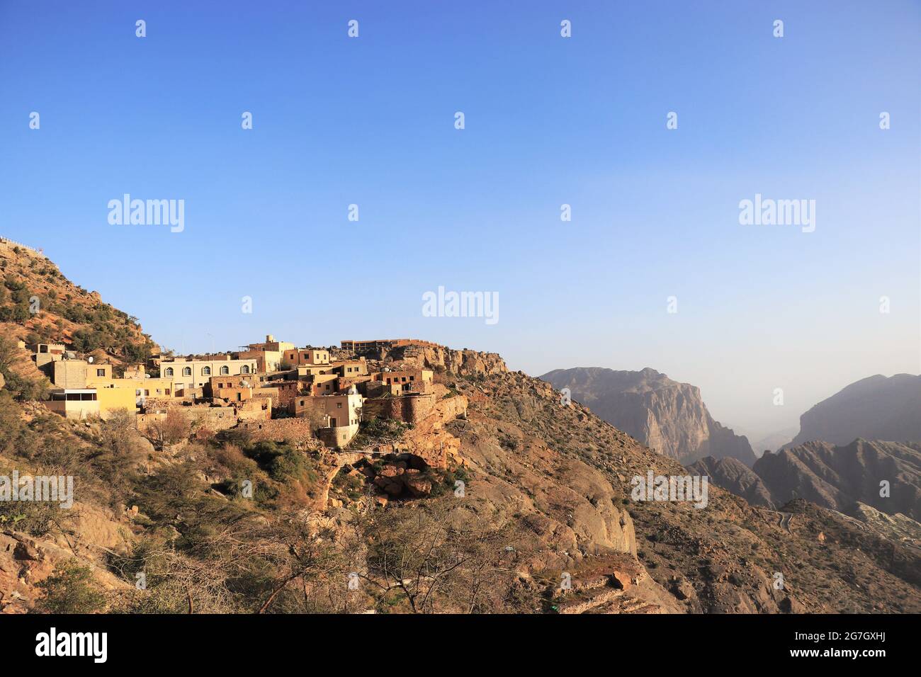 Bergdorf in Jebel Akhdar, Oman Stockfoto