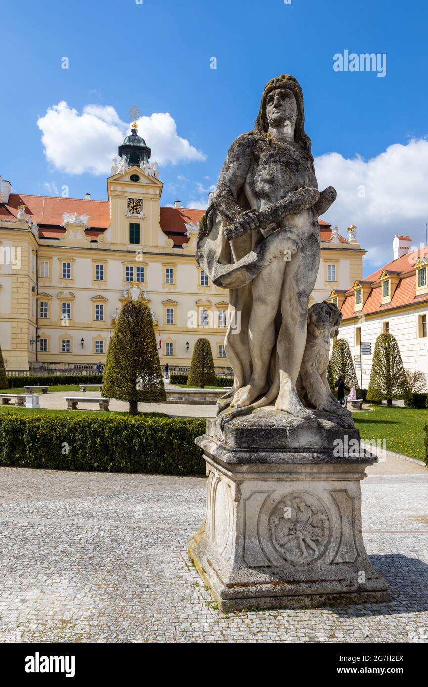 Barokni zamek Valtice (UNESCO), Jihomoravský kraj, Ceska republika / Barockschloss Valtice, UNESCO, Südmähren, Tschechische republik Stockfoto