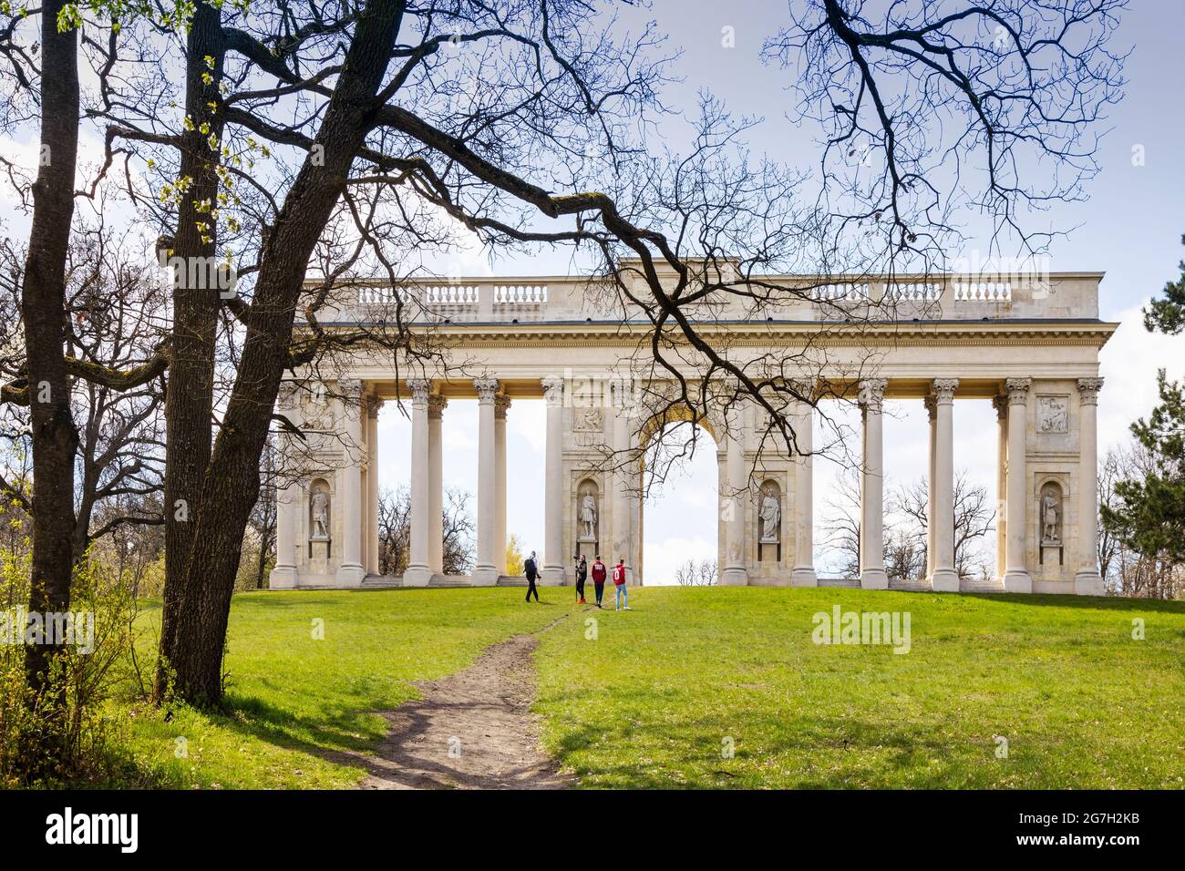 KOLONÁDA Na Reistně, Valtice (UNESCO), Jihomoravský kraj, Ceska republika / Reistna Colonnade, Valtice, UNESCO, Südmähren, Tschechische republik Stockfoto