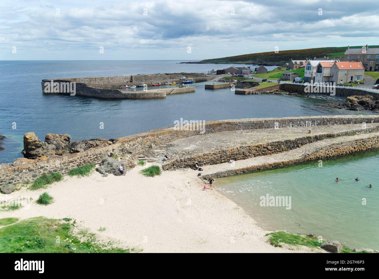 Portsoy Hafen, Aberdeenshire Stockfoto