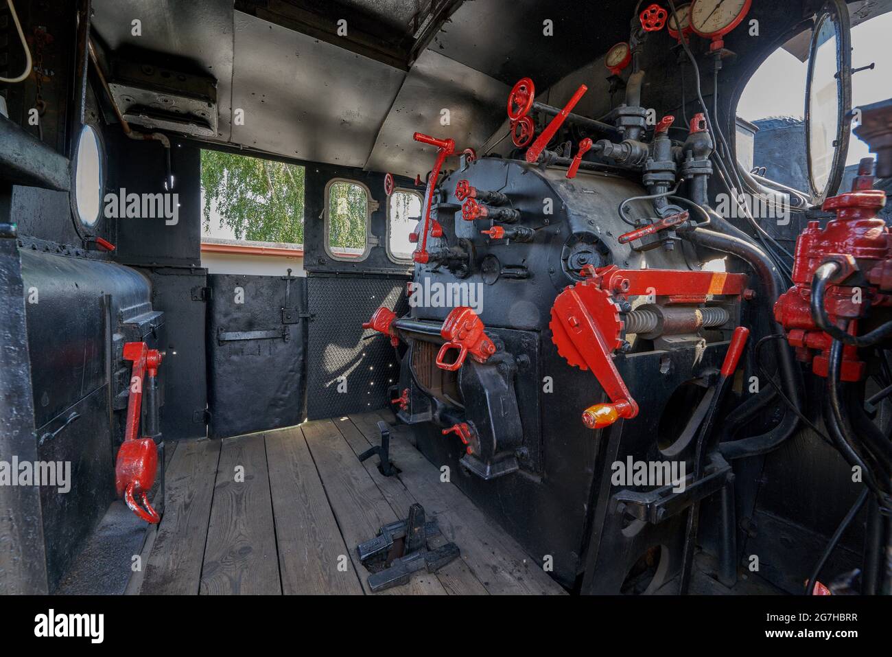 Alte Dampflokomotive Jaworzyna Slaska Depot Niederschlesien Polen Stockfoto