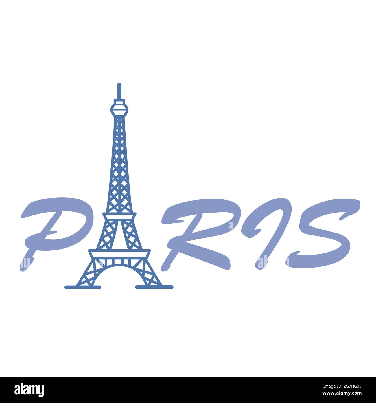 Eiffelturm Wahrzeichen von Frankreich, ein schmiedeeiserner Gitterturm Touristenattraktion in Paris Stock Vektor