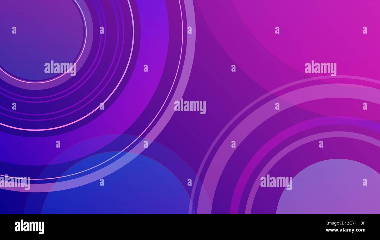 Moderner Hintergrund blau rosa Minimaler geometrischer Hintergrund dynamische Formen Stock Vektor