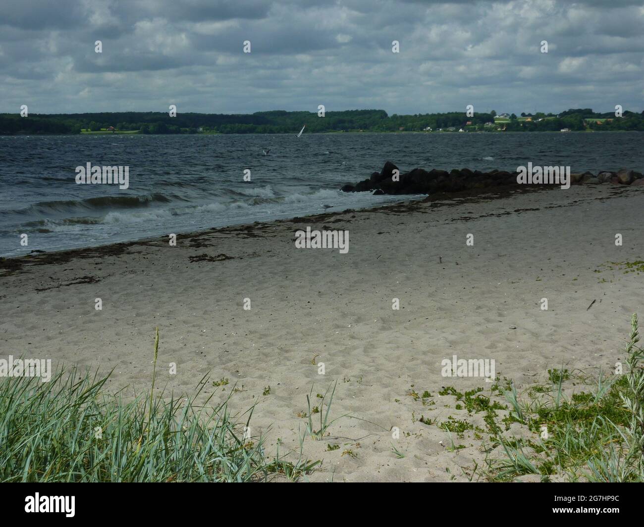 Fotos von der Ostsee in Deutschland Glücksburg Stockfoto