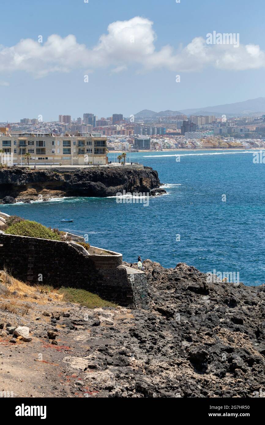 Strand von Playa del Confital in Las Palmas, Gran Canaria (Spanien) Stockfoto