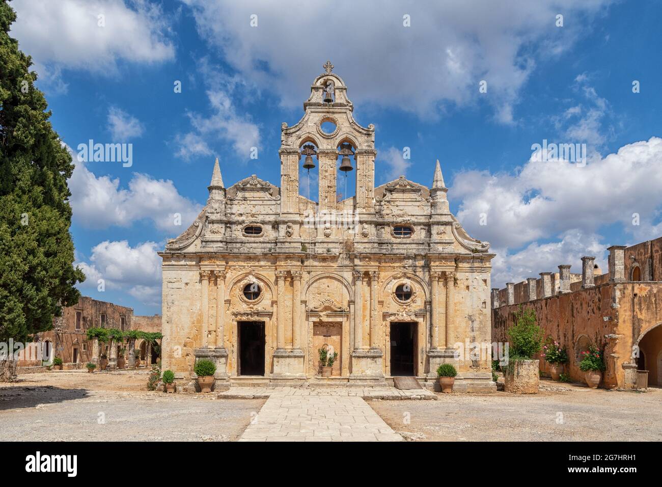 Arkadi Kloster auf der griechischen Insel Kreta Stockfoto