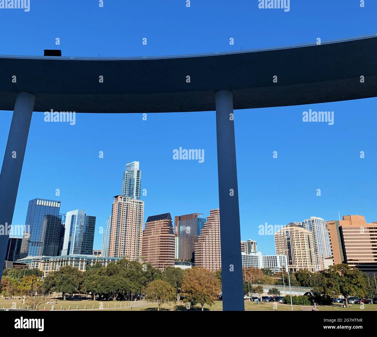 Skyline von Austin Stockfoto