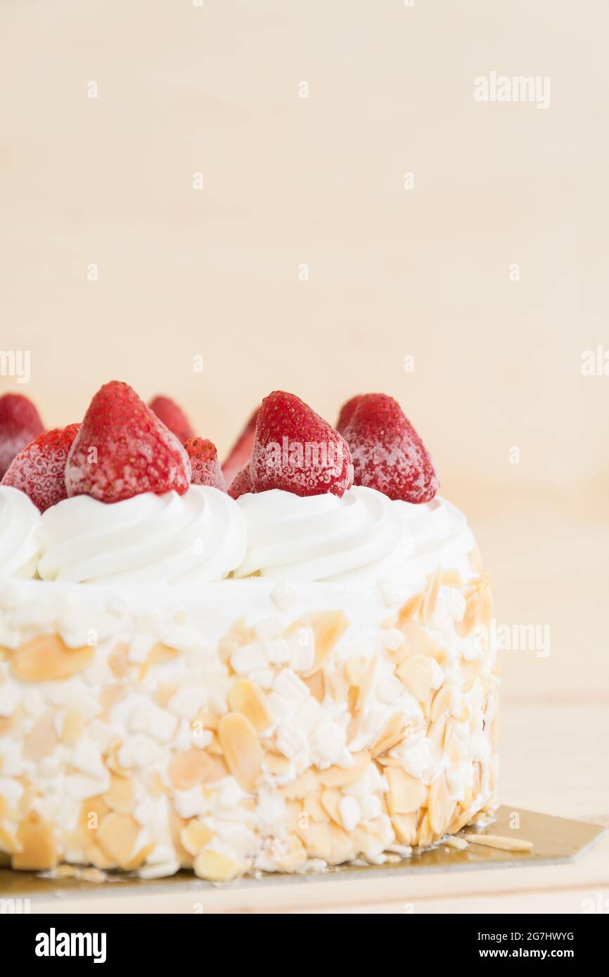 sweety Erdbeere Delight Eis-Kuchen Stockfoto