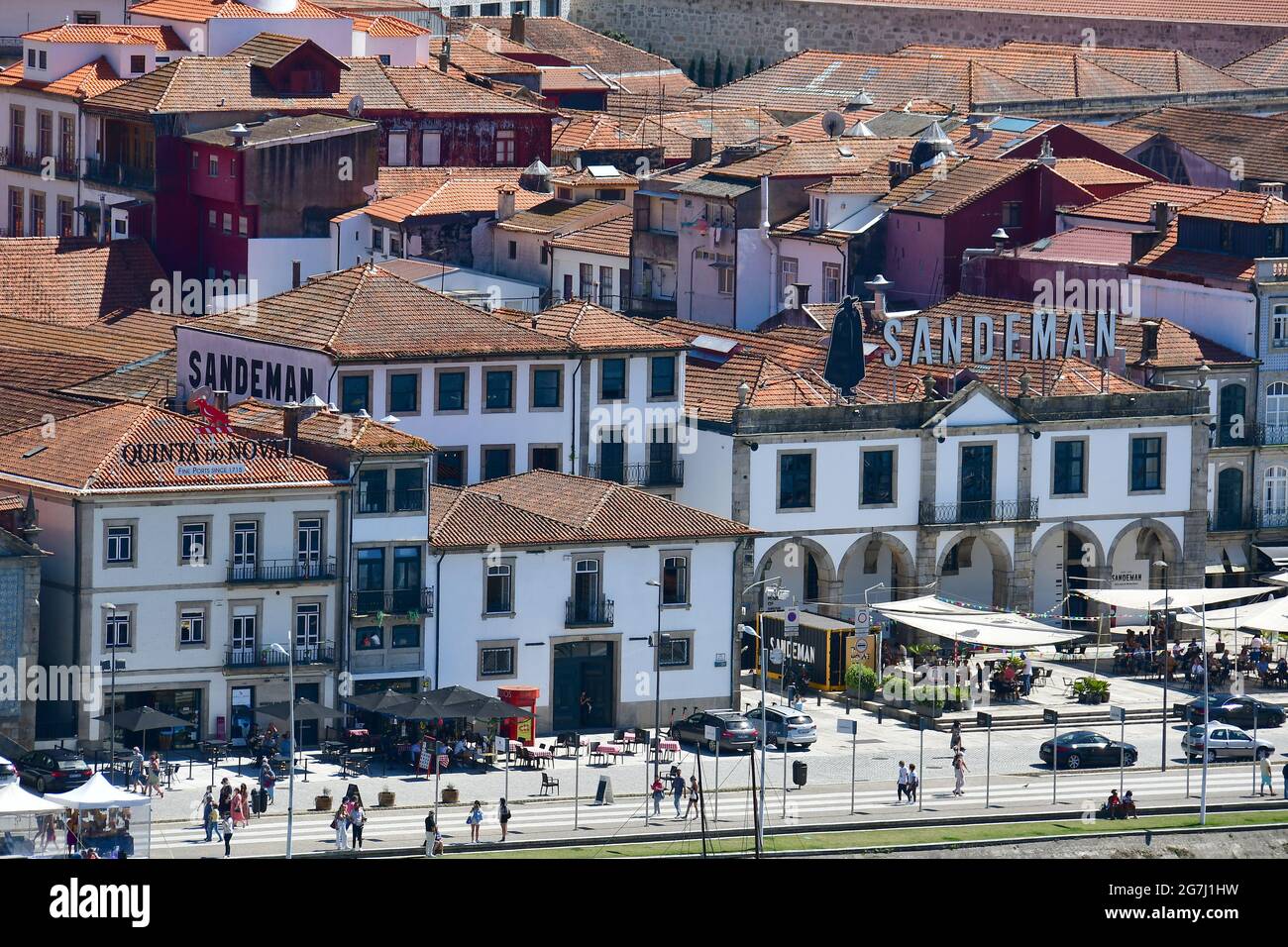 Alte Häuser, Vila Nova de Gaia, Porto, Portugal, Europa Stockfoto