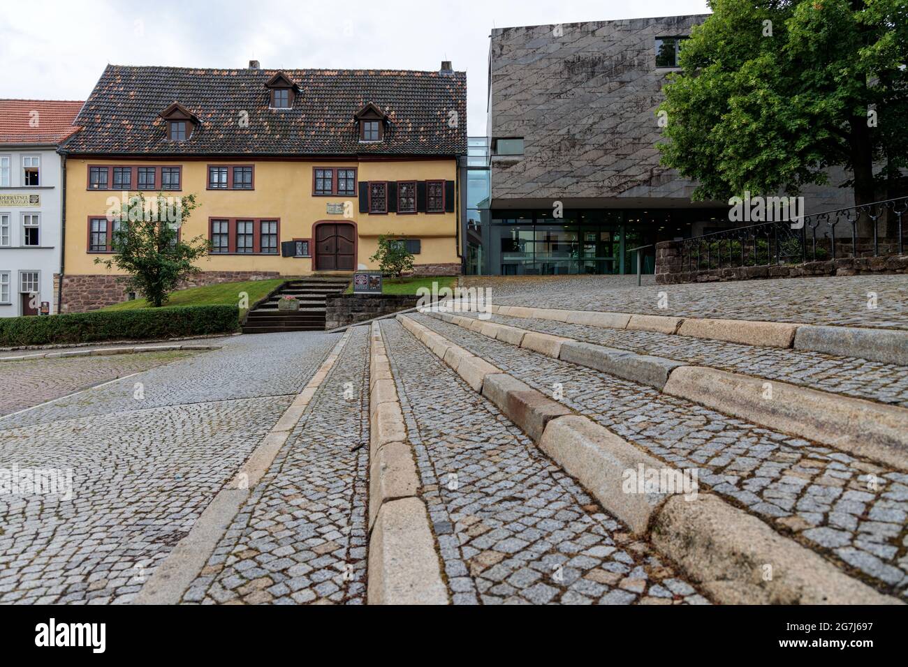Eisenach, Thüringen, Deutschland, 06-24-2021 das Bachhaus Eisenach ist ein Museum auf dem Eisenacher Frauenplan, das dem Komponisten Johann deb gewidmet ist Stockfoto