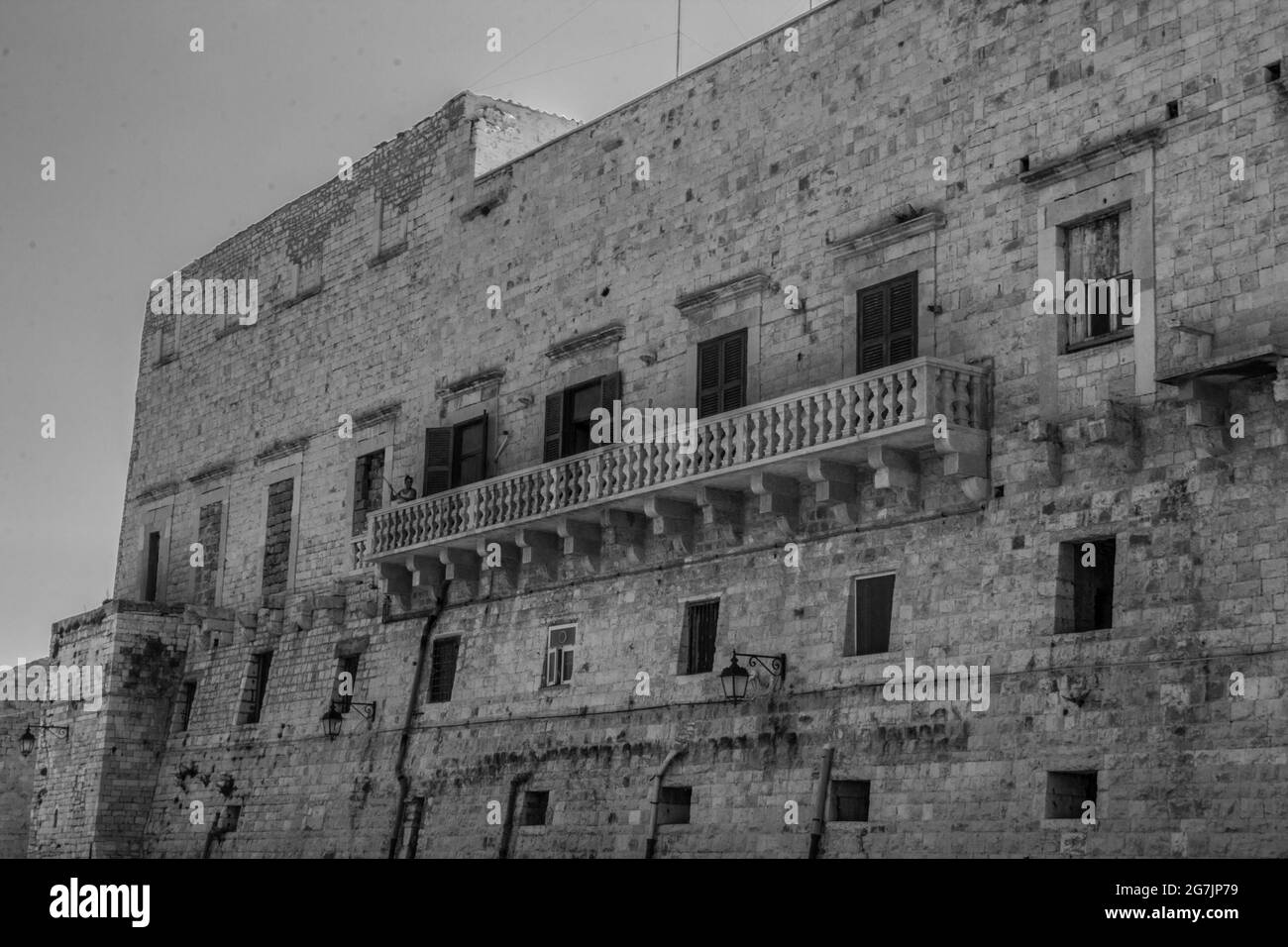 Die Altstadt und der Hafen von Giovinazzo Stockfoto