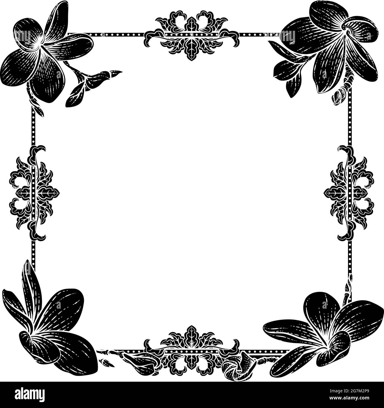 Plumeria Frangipani Tropische Blume Beerdigung Einladen Stock Vektor