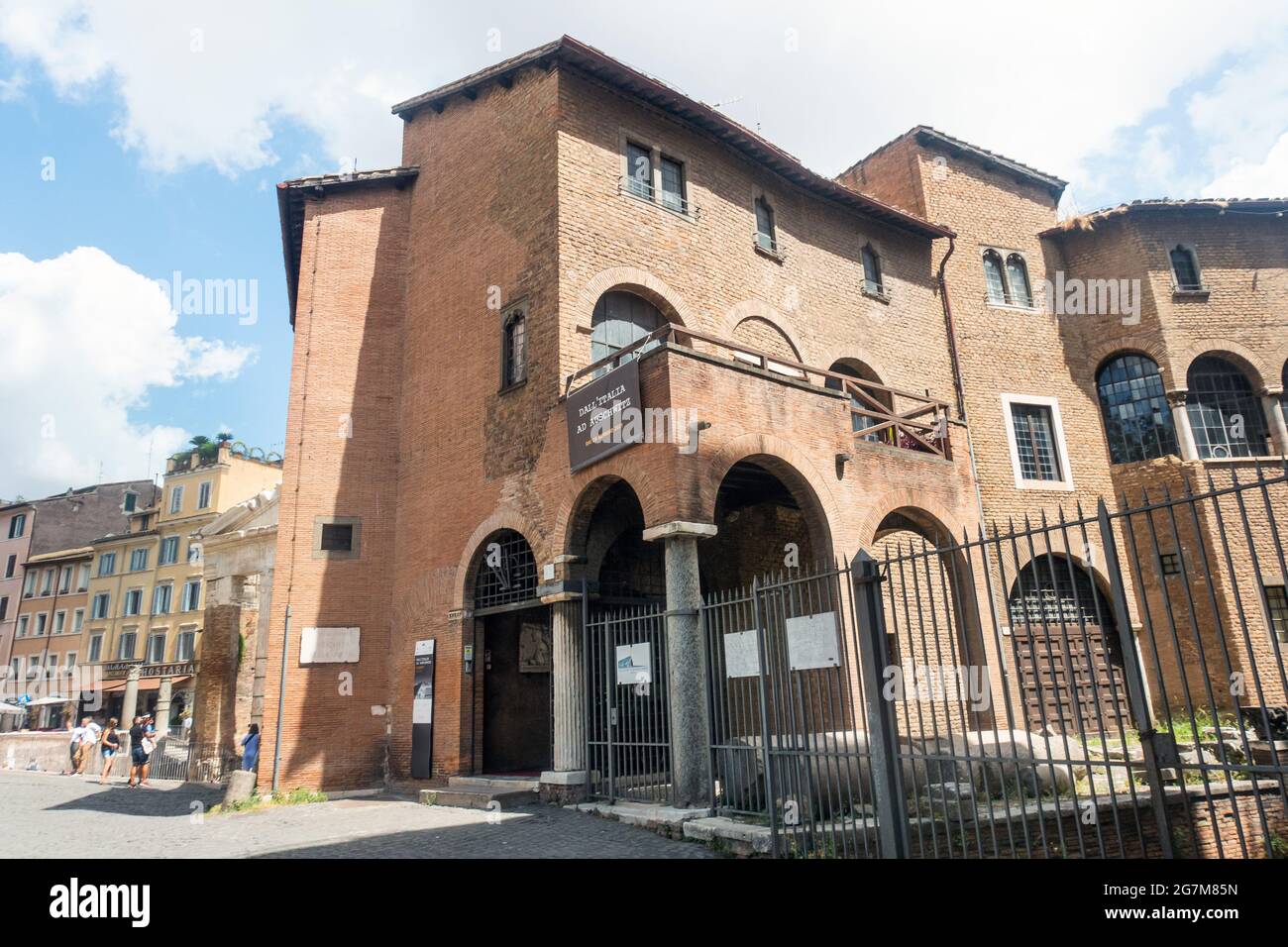 Rom, Italien - Juli 2021 : Holocaust-Museum im Jüdischen Ghetto Stockfoto