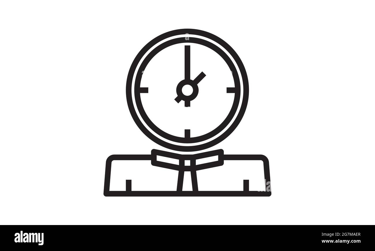 Kopf einer menschlichen Uhr Ikone. Illustration zum Element des Zeitmanagements. Symbol für hochwertiges Grafikdesign. Zeichen und Symbole Sammlung Symbol für Website Stock Vektor