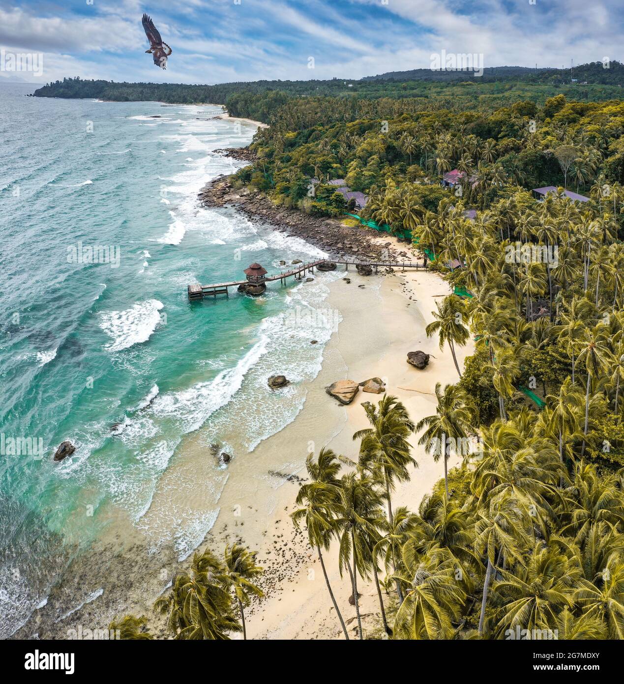 Haad Noi, Ao Noi Beach in Koh Kood, trat, Thailand, Südostasien Stockfoto