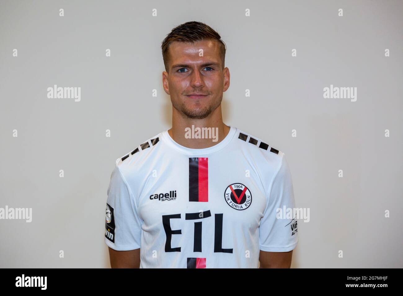 Fußball, 3. Liga, 2021/2022, FC Viktoria Köln, Sportpark Höhenberg, Teampräsentation zur neuen Spielzeit, Pressefotoschießen, Moritz Fritz Stockfoto