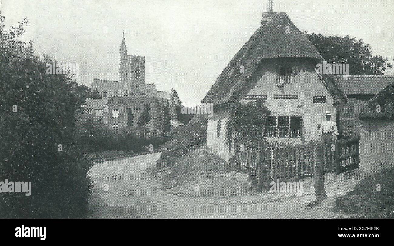 Akeley Dorf in der Nähe von Buckingham 1911 Stockfoto
