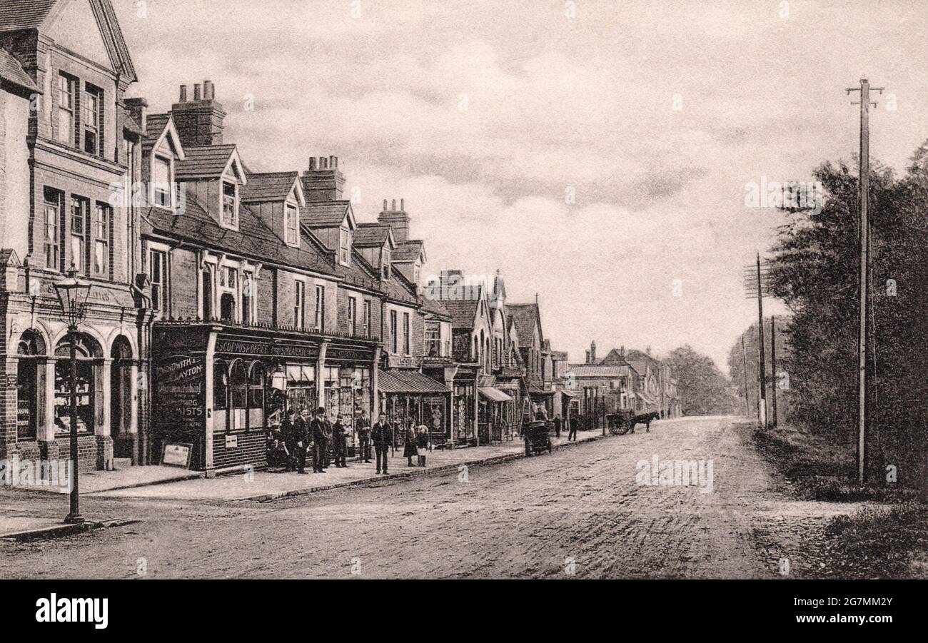 Ascot High Street 1905 Stockfoto