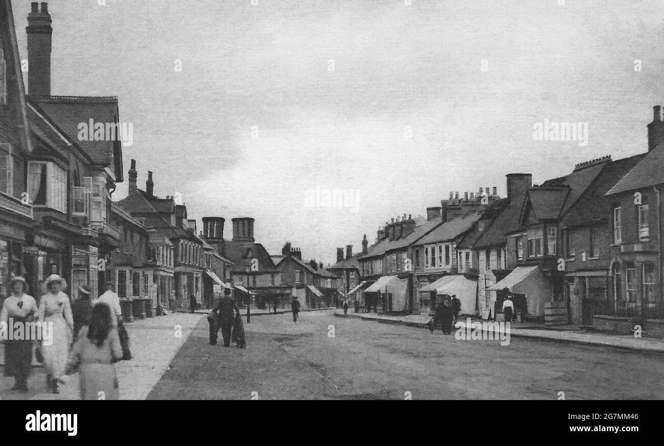 Aylesbury street Fenny Stratford 1917 Stockfoto