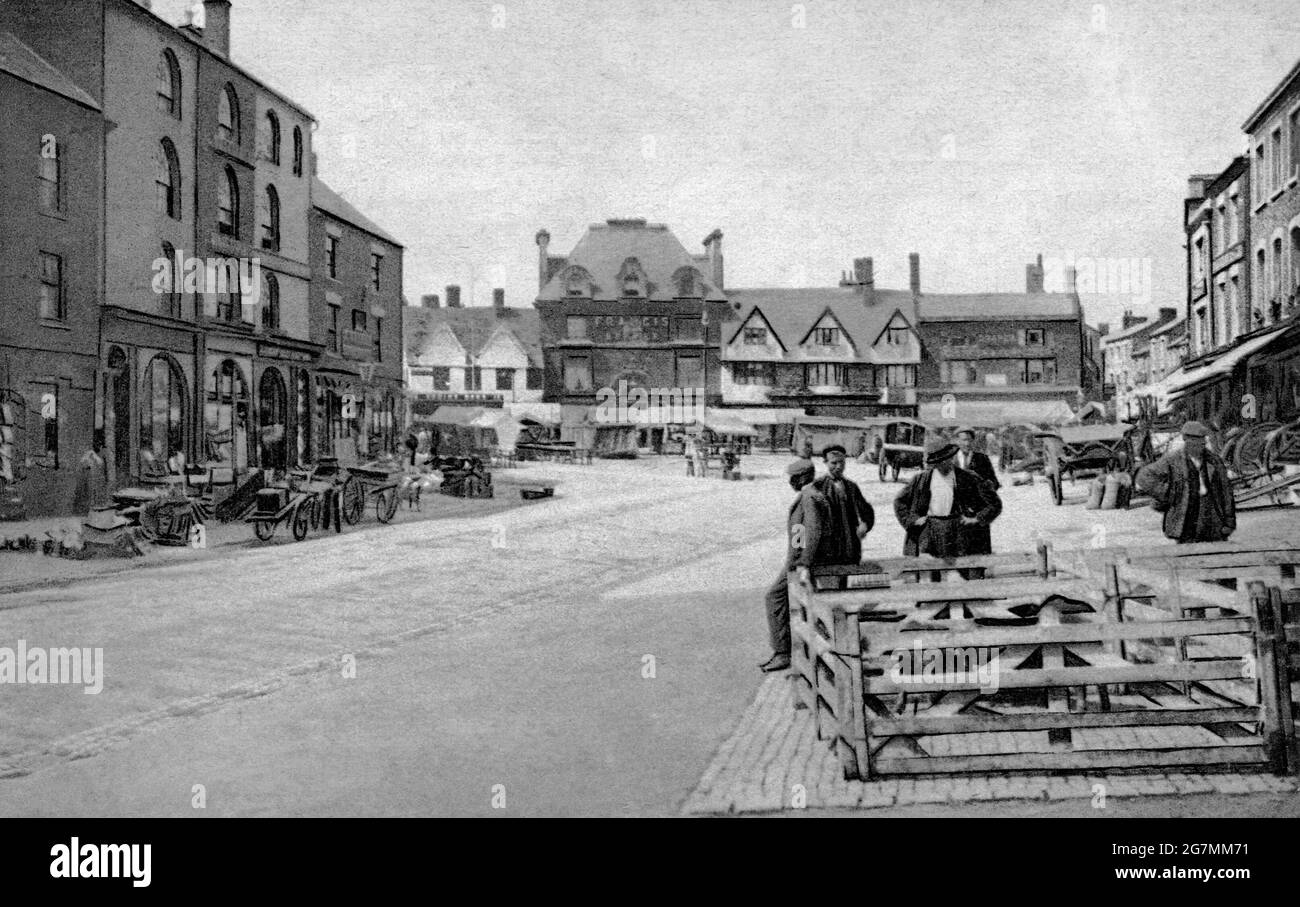 Banbury Market Place 1911 Stockfoto