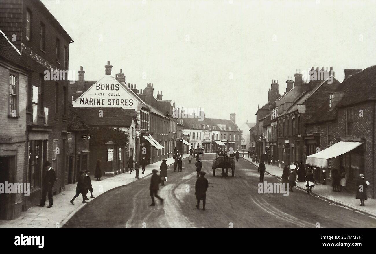 bartholomew St newbury 1915 Stockfoto