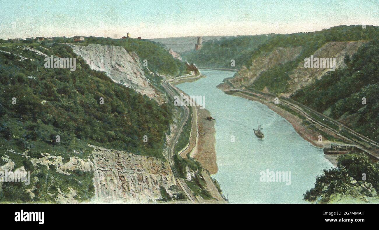 Clifton Die Avon Gorge 1904 Stockfoto
