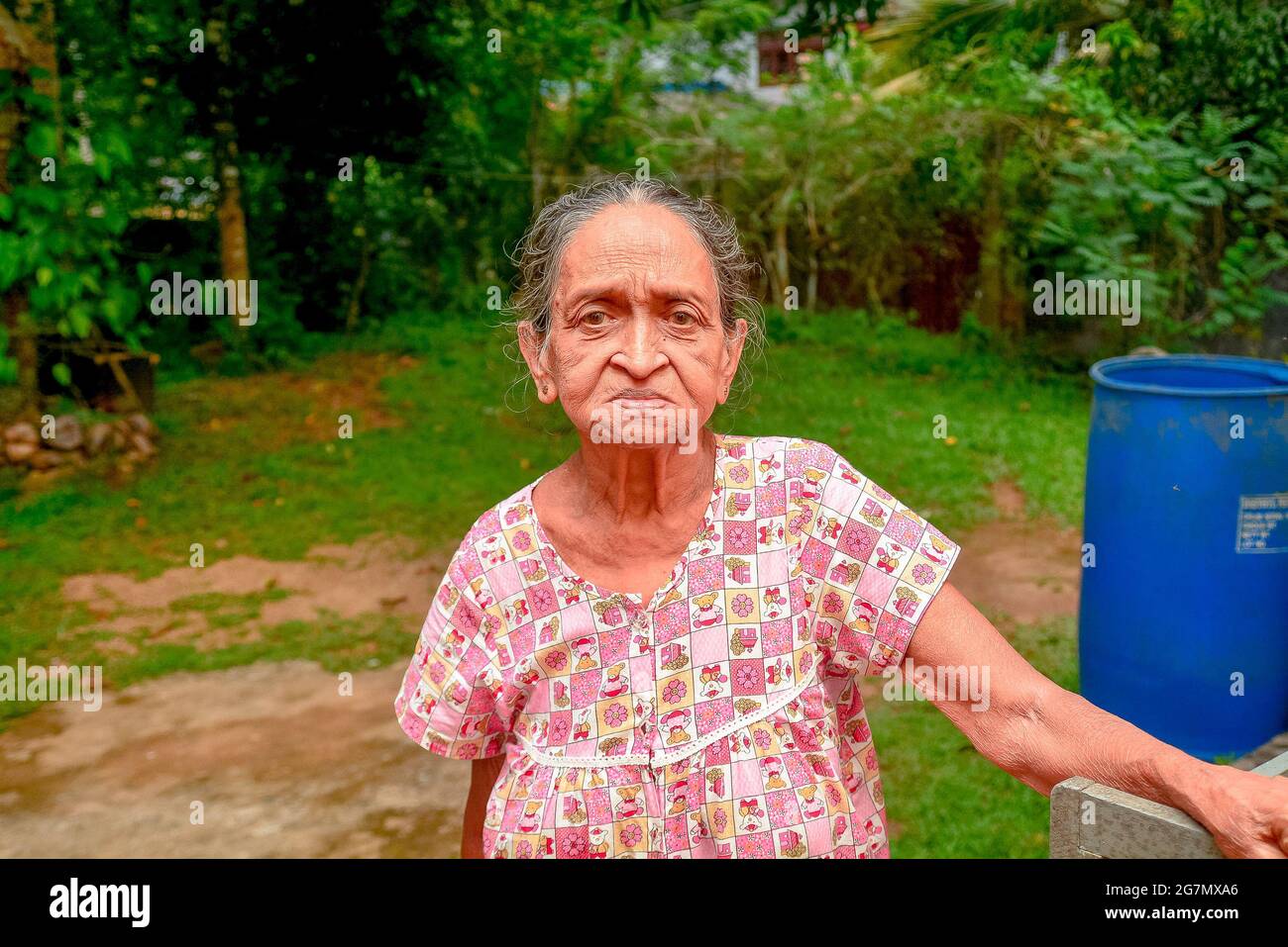 Eine Großmutter (alte Frauen) im Porträt Stockfoto