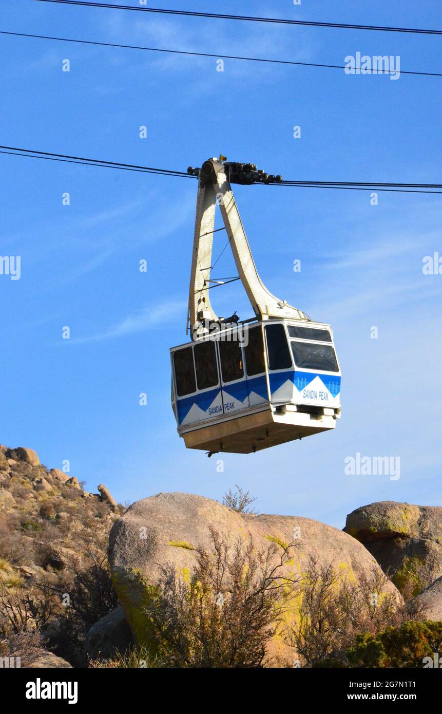 Sandia Peak Tramway in Albuquerque, New Mexico Stockfoto