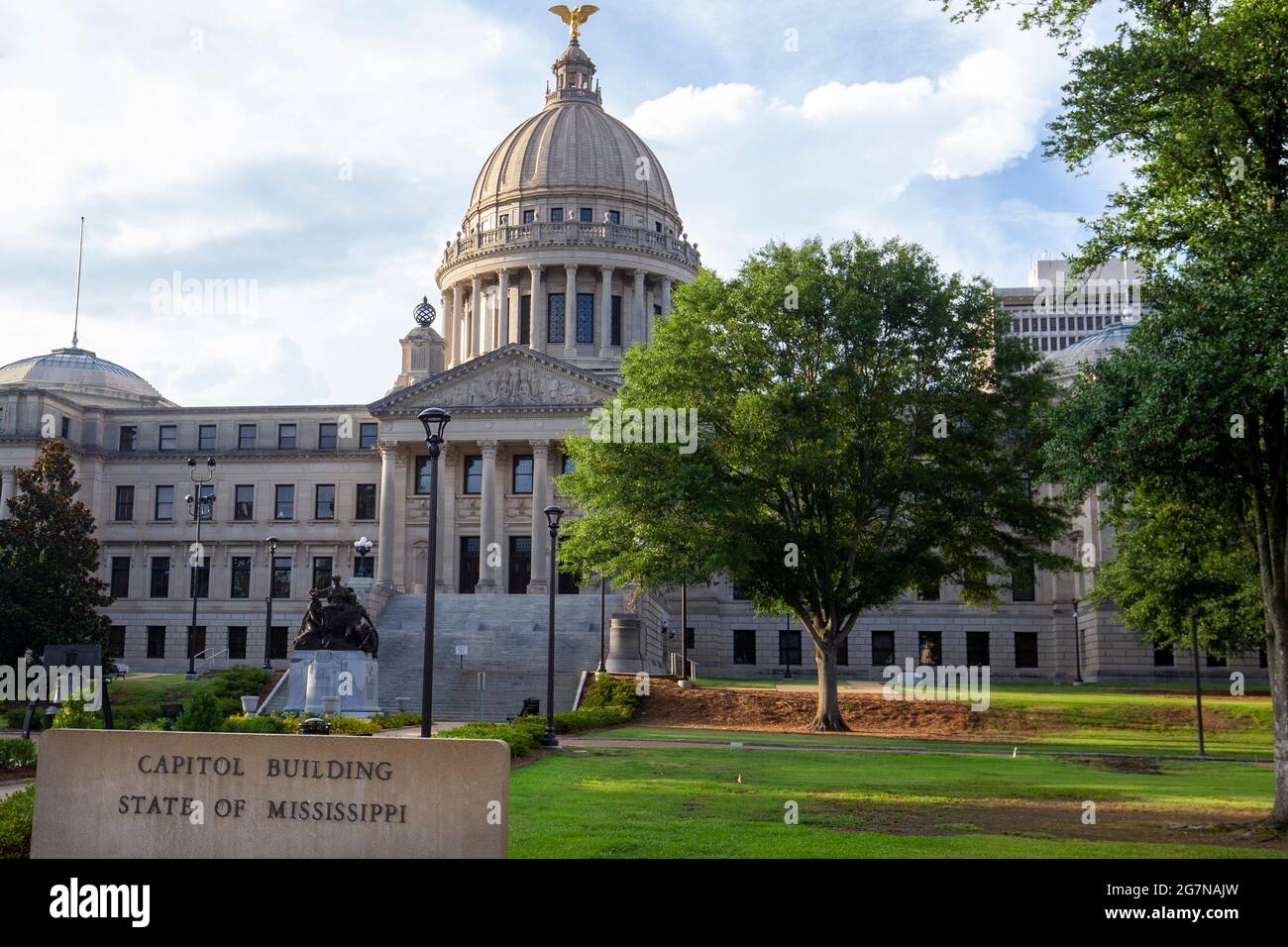 Das State Capitol Gebäude von Mississippi in Jackson Mississippi. Stockfoto