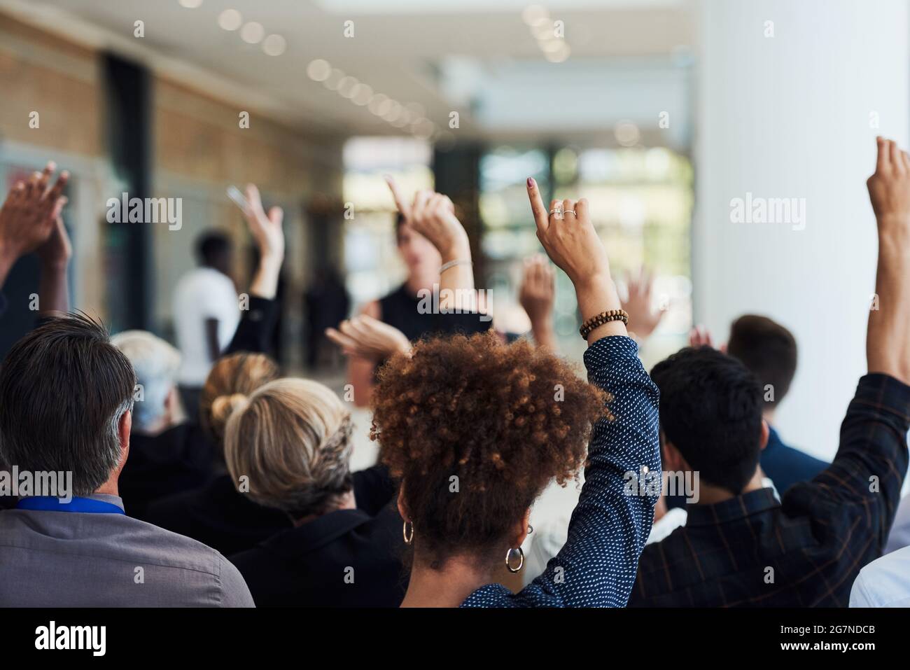 Sie lernen durch Fragen Stockfoto