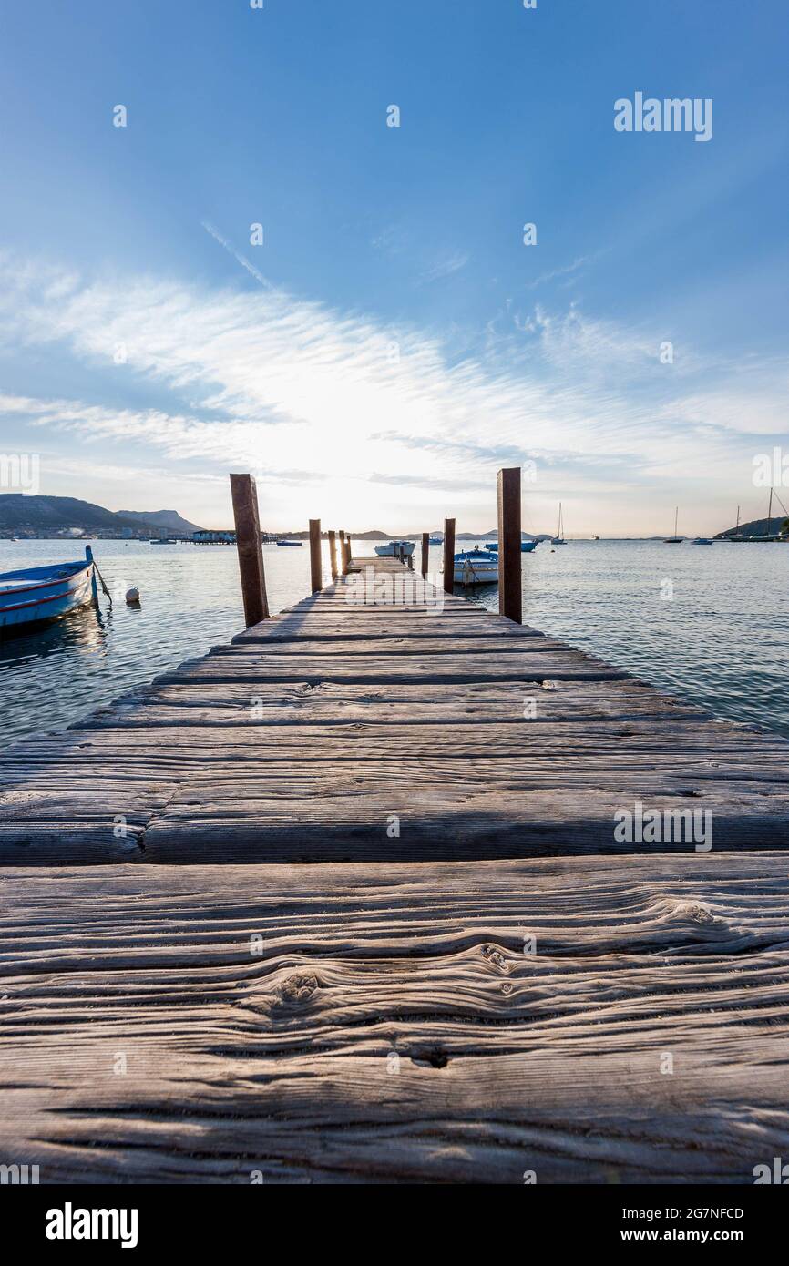 FRANKREICH, VAR (83) LA SEYNE-SUR-MER, TAMARIS CORNICHE Stockfoto