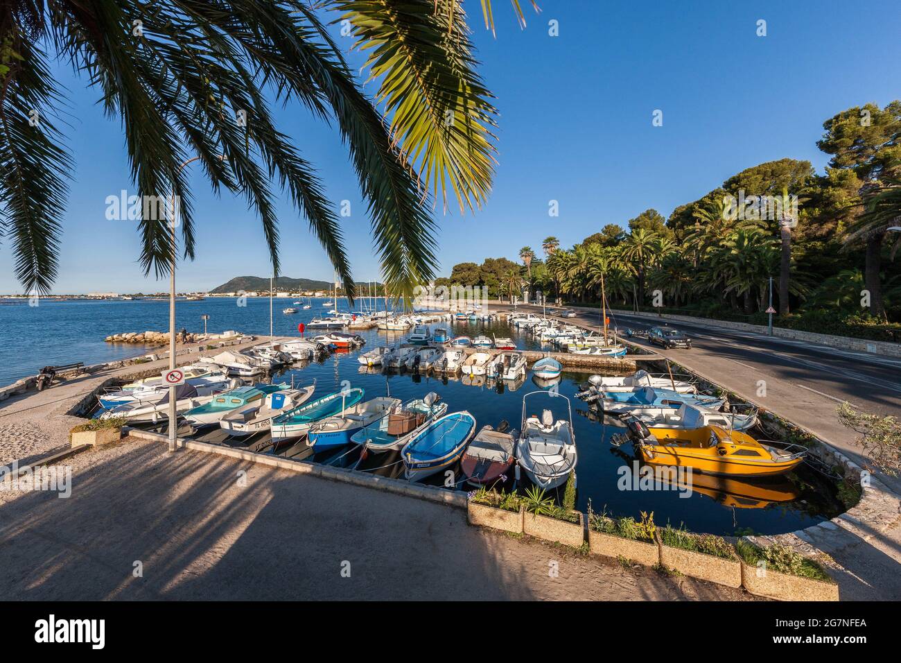 FRANKREICH, VAR (83) LA SEYNE-SUR-MER, TAMARIS CORNICHE Stockfoto