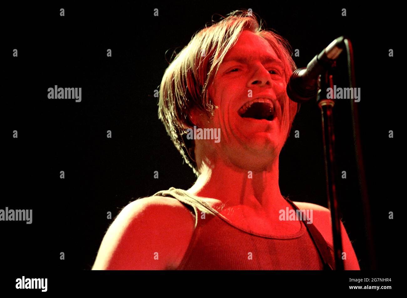 Mailand Italien 09/05/1997 : Bryan Adams Live-Konzert im Palatrussardi Stockfoto