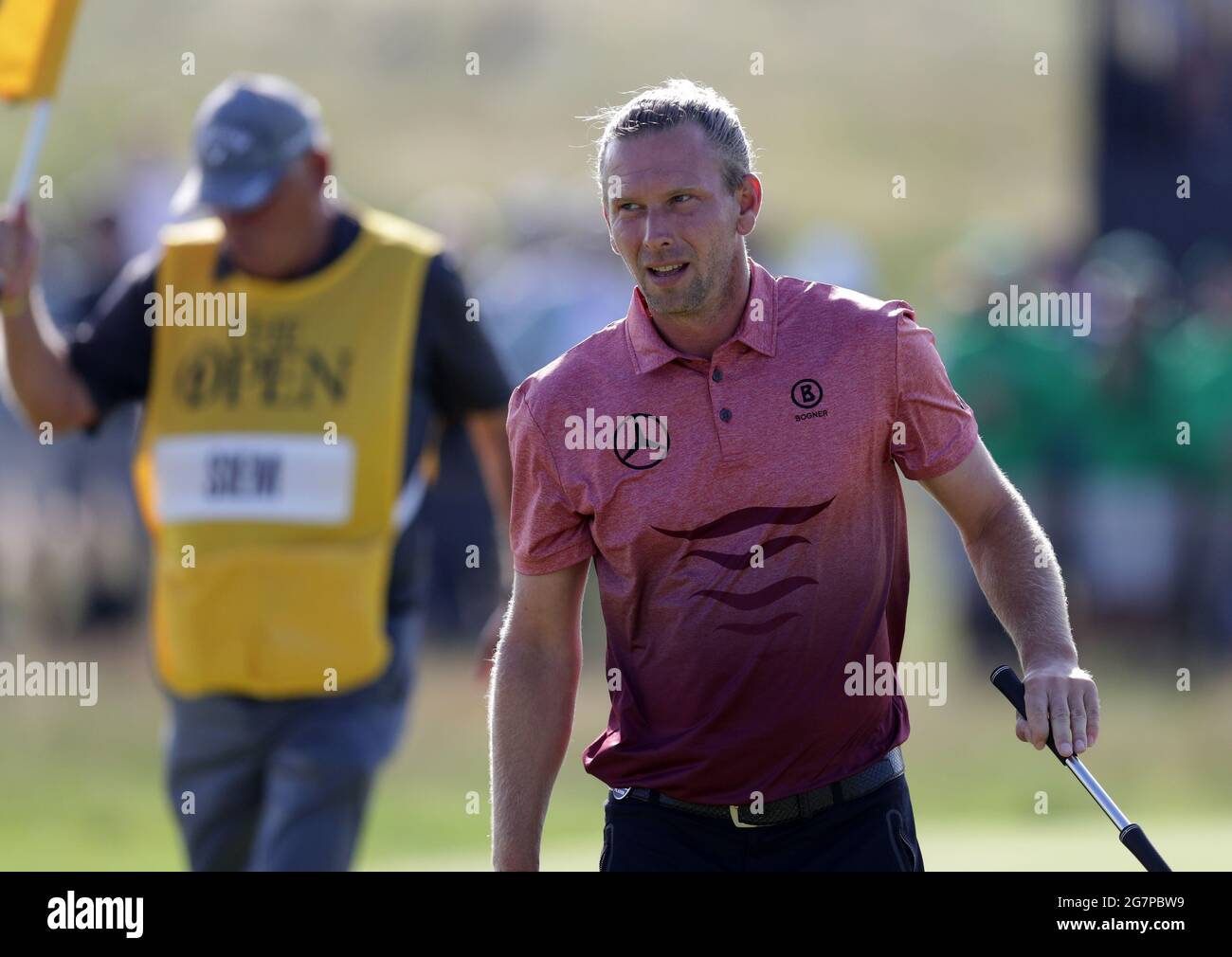 Kent, UK.15. Juli 2021; Royal St Georges Golf Club, Sandwich, Kent, England; die Open Championship Golf Tour, Runde 1; Marcel Siem (GER) am 11. Loch Credit: Action Plus Sports Images/Alamy Live News Stockfoto