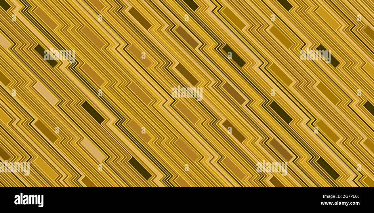 Abstrakt geometrische nahtlose Muster Gold Hintergrund. Luxus mit goldener Linie im Zick-Zack-Streifen. Vektorgrafik. Eps10 Stock Vektor