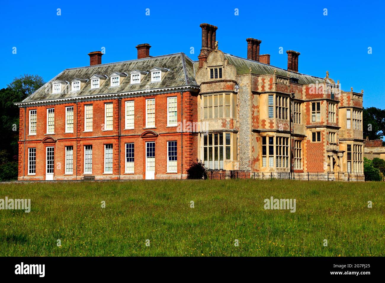 Felbrigg Hall, Anfang des 17. Jahrhunderts, Herrenhaus, Norfolk, England Stockfoto