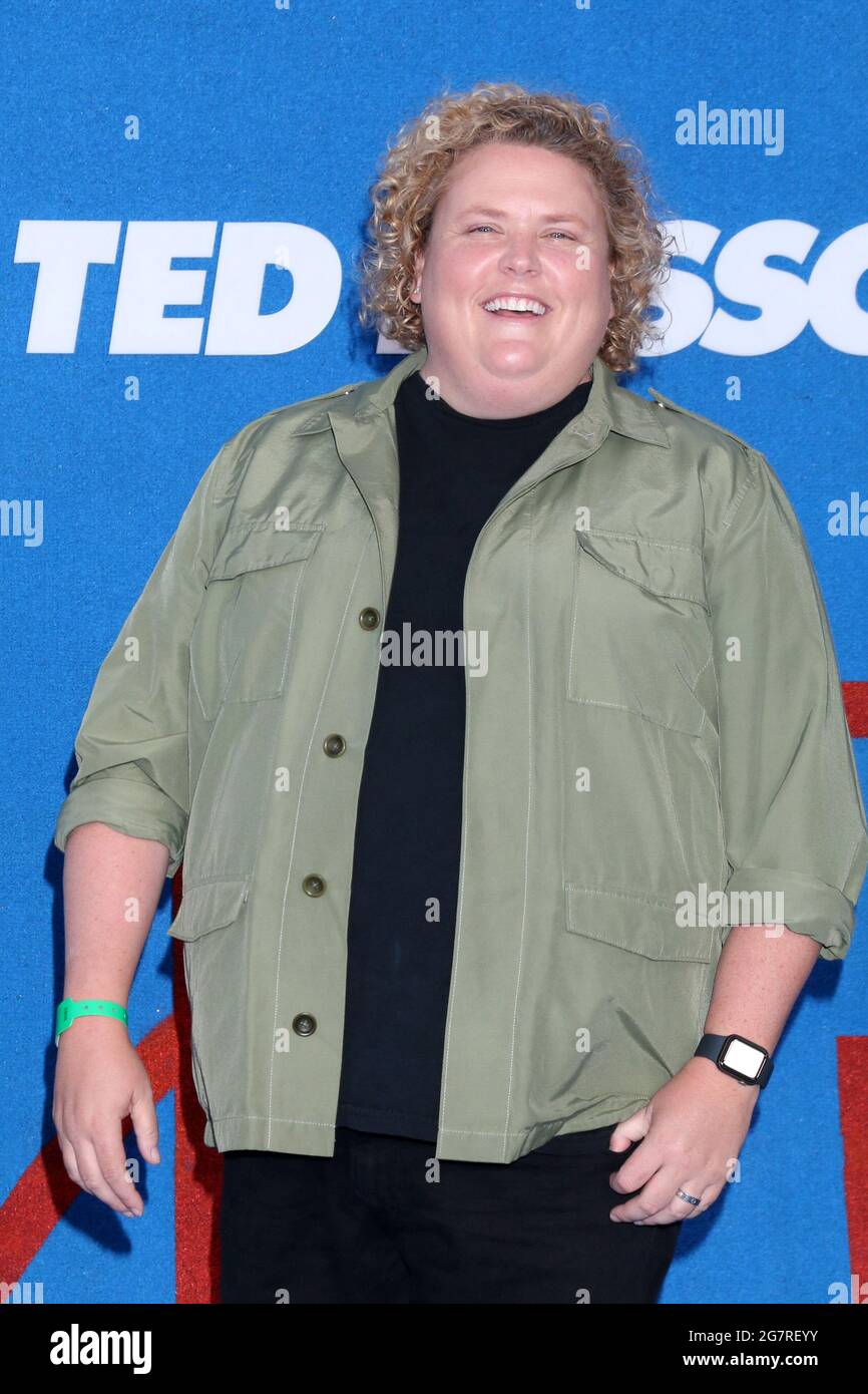 15. Juli 2021, Los Angeles, CA, USA: LOS ANGELES - 15. JULI: Fortune Feimster bei der Ted Lasso-Saison 2 Premiere auf dem Dach des Pacific Design Center am 15. Juli 2021 in Los Angeles, CA (Foto: © Kay Blake/ZUMA Wire) Stockfoto