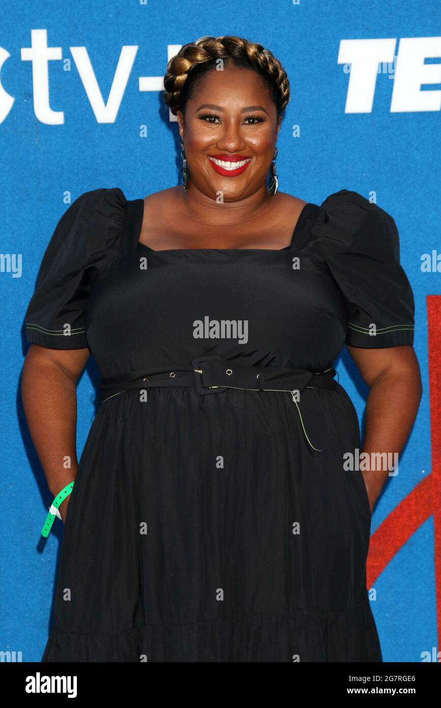 15. Juli 2021, Los Angeles, CA, USA: LOS ANGELES - 15. JULI: Ashley Nicole Black bei der Ted Lasso-Saison 2 Premiere auf dem Dach des Pacific Design Center am 15. Juli 2021 in Los Angeles, CA (Foto: © Kay Blake/ZUMA Wire) Stockfoto